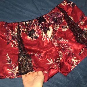 Silk pajama shorts